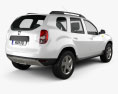Dacia Duster 2010 3D模型 后视图