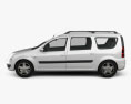 Dacia Logan MCV 2013 Modello 3D vista laterale