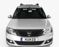 Dacia Logan MCV 2013 Modelo 3d vista de frente