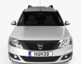 Dacia Logan Van 2013 3d model front view