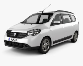 3D model of Dacia Lodgy 2015