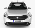 Dacia Lodgy 2015 3d model front view