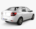 Dacia Logan II Седан 2016 3D модель back view