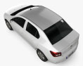Dacia Logan II 轿车 2016 3D模型 顶视图