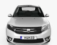 Dacia Sandero 2016 Modello 3D vista frontale