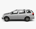 Dacia Logan MCV 2013 3d model side view