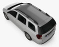 Dacia Logan MCV 2013 3D-Modell Draufsicht
