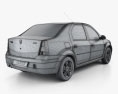 Dacia Logan 带内饰 2008 3D模型