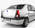 Dacia Logan con interni 2008 Modello 3D