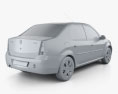Dacia Logan 带内饰 2008 3D模型