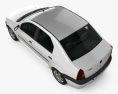 Dacia Logan 2008 3D模型 顶视图