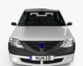 Dacia Logan 2008 3D模型 正面图
