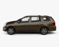Dacia Logan MCV 2016 3d model side view