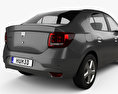 Dacia Logan 세단 2016 3D 모델 