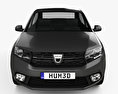 Dacia Logan Sedán 2016 Modelo 3D vista frontal