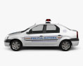 Dacia Logan Policía de Rumania Sedán 2012 Modelo 3D vista lateral