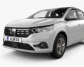 Dacia Logan 2024 3D 모델 