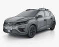 Dacia Sandero Stepway 2022 3D-Modell wire render