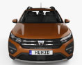 Dacia Sandero Stepway 2022 3D-Modell Vorderansicht