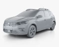 Dacia Sandero Stepway 2022 3D-Modell clay render