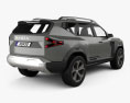 Dacia Bigster 2022 3D-Modell Rückansicht