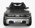 Dacia Bigster 2022 Modello 3D vista frontale
