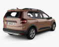 Dacia Jogger 2024 3D模型 后视图