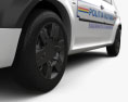 Dacia Logan Седан Полиция Romania с детальным интерьером 2007 3D модель