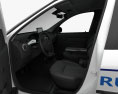 Dacia Logan sedan Police Romania with HQ interior 2007 3d model seats