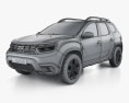 Dacia Duster Extreme 2024 3D модель wire render