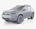 Dacia Duster Extreme 2024 3D модель clay render