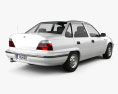 Daewoo LeMans (Nexia, Cielo, Racer) sedan 1999 Modelo 3d vista traseira