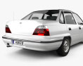 Daewoo LeMans (Nexia, Cielo, Racer) sedan 1999 Modelo 3d