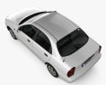 Daewoo Lanos 2014 3D-Modell Draufsicht