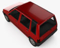 Daewoo Tico 2001 3D-Modell Draufsicht