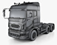 Daewoo Ultra Prima 트랙터 트럭 2012 3D 모델  wire render