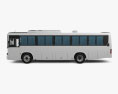 Daewoo BS106 Bus with HQ interior 2024 3d model side view