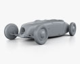 Dahm Brothers 雙座敞篷車 1927 3D模型 clay render