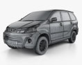 Daihatsu Xenia Sporty 2014 3d model wire render