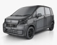 Daihatsu Move 2015 3d model wire render