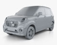 Daihatsu Cast Activa 2018 3D-Modell clay render