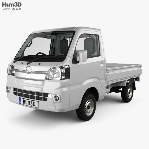 Daihatsu Hijet Truck mit Innenraum 2017 3D-Modell
