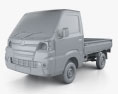 Daihatsu Hijet Truck with HQ interior 2017 3d model clay render