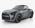 Daihatsu Copen Robe HQインテリアと 2017 3Dモデル wire render