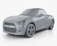 Daihatsu Copen Robe з детальним інтер'єром 2017 3D модель clay render
