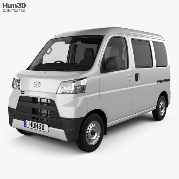 Daihatsu Hijet Cargo with HQ interior 2020 3D model