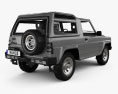 Daihatsu Rocky Wagon 1987 3D模型 后视图