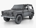 Daihatsu Rocky Wagon 1987 3D模型 wire render