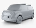 Daihatsu Wai Wai 2014 3D 모델  clay render