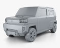 Daihatsu Waku Waku 2020 3d model clay render